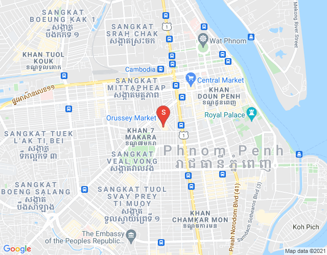 Carte de Properties Dabest, Veal Vong, 7 Makara, Phnom Penh