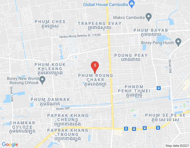 Mapa: Dabest Properties, Tuek Thla, Sen Sok, Phnom Penh