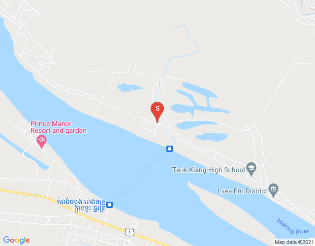 Map of Thma Kor, Lvea Aem, Kandal