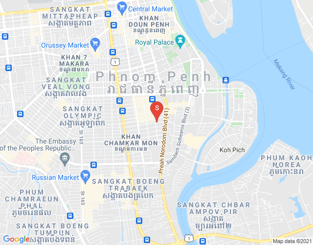 Mapa: BKK 1, Boeng Keng Kang, Phnom Penh