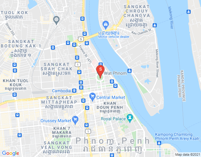 Mapa: PROPERTIES  DABEST, Srah Chak, Daun Penh, Phnom Penh