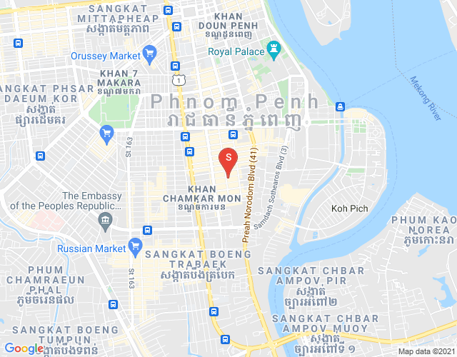万景岗1分区（BKK1), 波哥堪, 金边地图