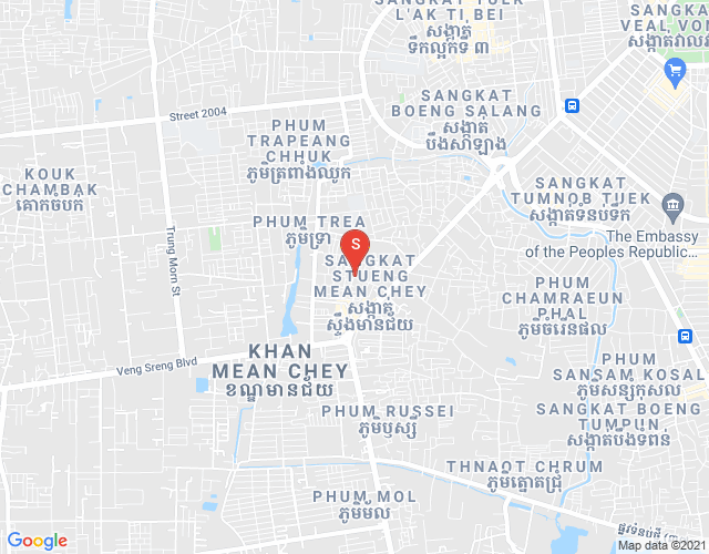 Stueng Mean chey区, 棉芷区, 金边地图