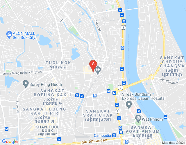 吐尔桑开1, 雷西郊区, 金边地图