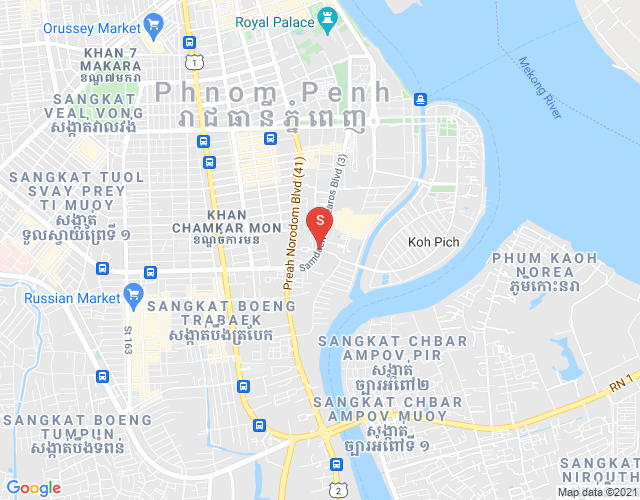 Карта Тонле Бассак, Чамкармон, Пномпень