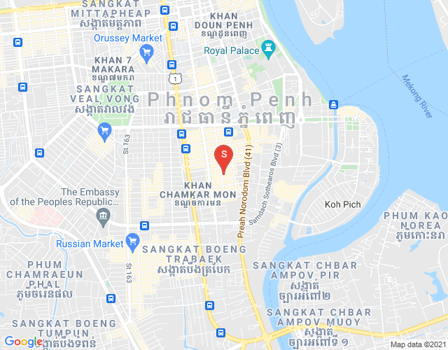 Mapa: BKK 1, Boeng Keng Kang, Phnom Penh