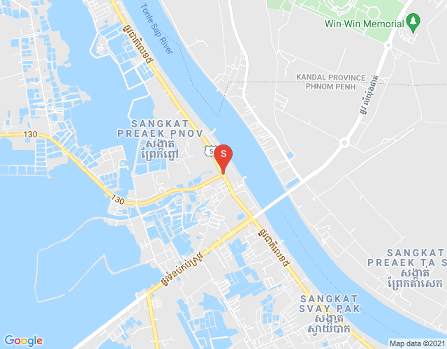 Mapa: Preaek Pnov, Prek Pnov, Phnom Penh