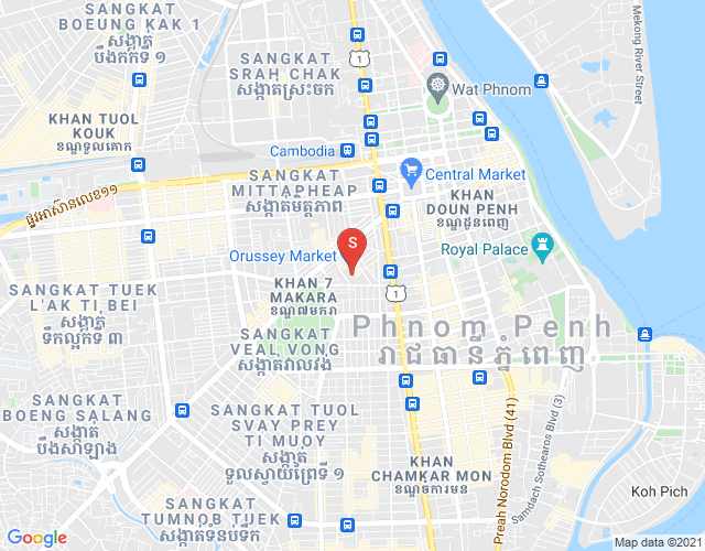 Mapa: Properties Dabest, Veal Vong, 7 Makara, Phnom Penh