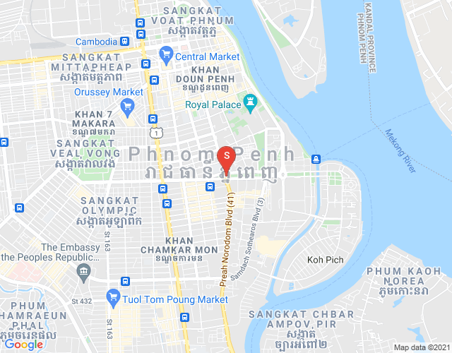 Map of Dabest Properties, Tonle Bassac, Chamkarmon, Phnom Penh