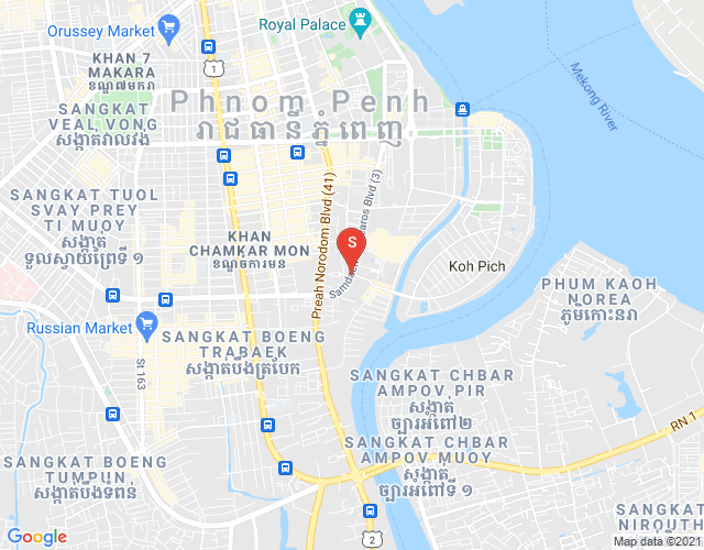 짬까몬, 프놈펜 지도
