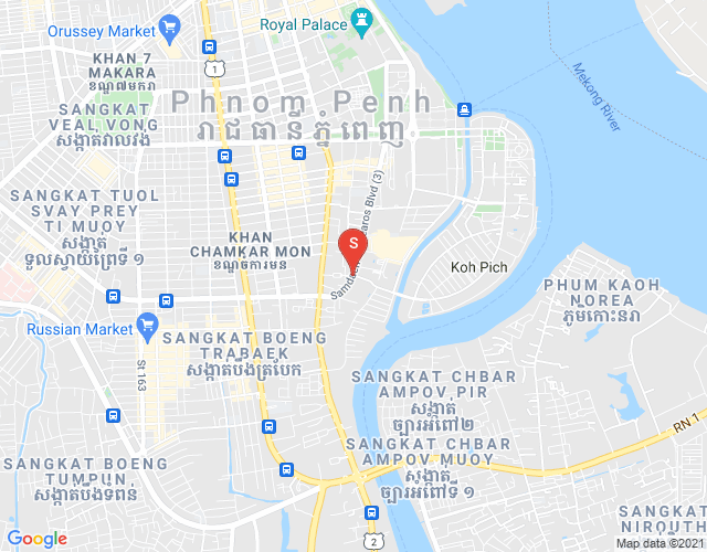 Карта Тонле Бассак, Чамкармон, Пномпень