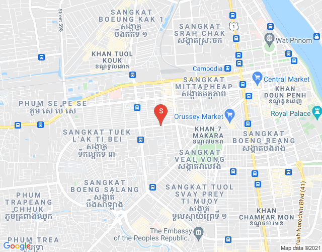 Map of Tuek L'ak 2, Toul Kork, Phnom Penh