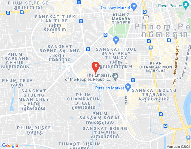 Map of Boeung Trabek, Chamkarmon, Phnom Penh