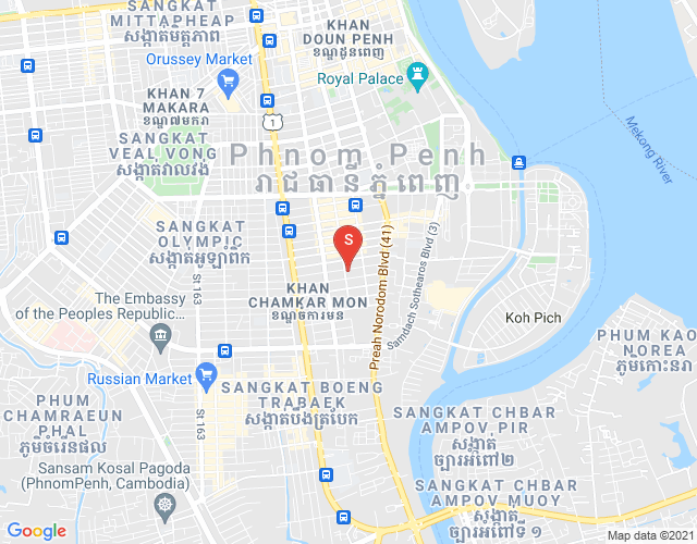 BKK 1, ボンケンコン, プノンペンの地図