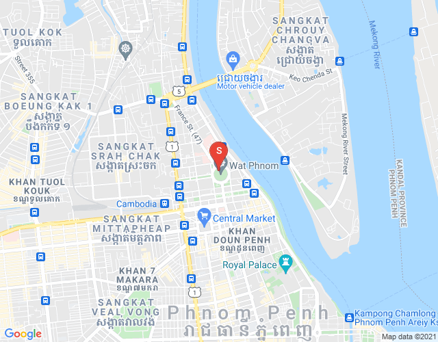Map of DABEST PROPERTIES, Chakto Mukh, Daun Penh, Phnom Penh