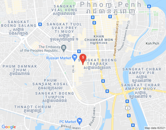 Carte de DABEST PROPERTIES, BKK 1, Boeng Keng Kang, Phnom Penh