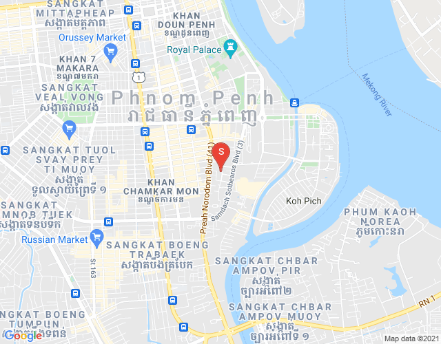 Carte de 288 288, BKK 1, Boeng Keng Kang, Phnom Penh
