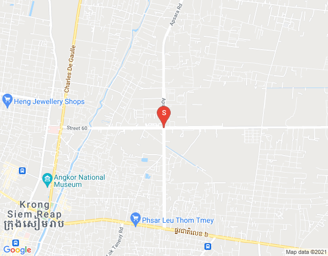 Map of Sla Kram, Siem Reap