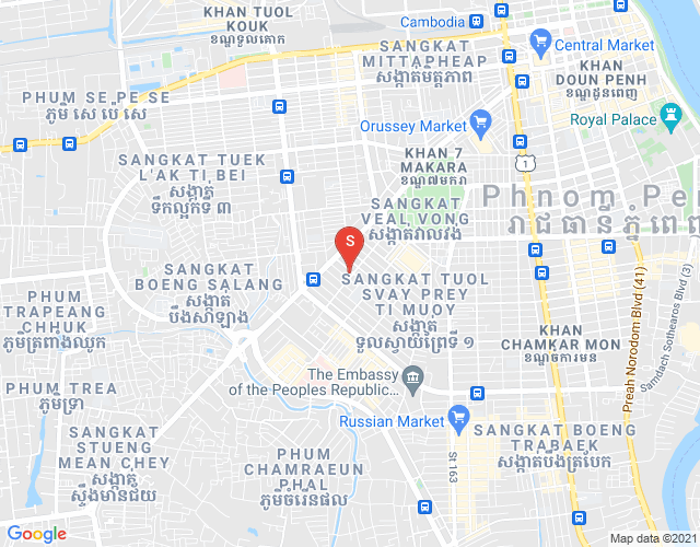 Map of Toul Svay Prey 2, Boeng Keng Kang, Phnom Penh