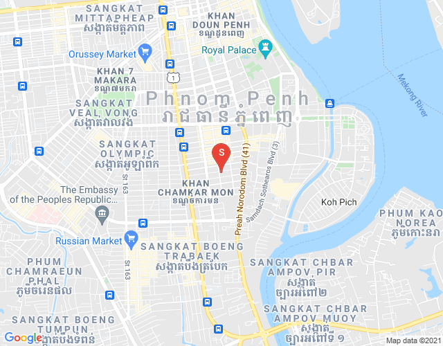 ផែនទី ទន្លេបាសាក់, ចំការមន, ភ្នំពេញ