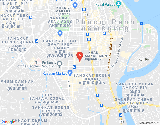 Carte de BKK 1, Boeng Keng Kang, Phnom Penh