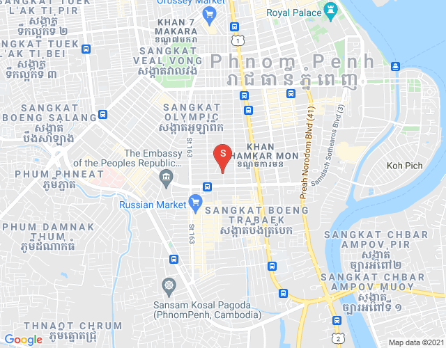 万景岗3分区（BKK3), 波哥堪, 金边地图