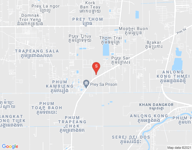 Cheung Aek分区, 丹考, 金边地图
