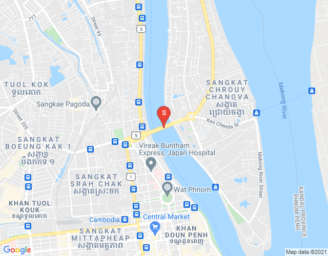 ផែនទី ជ្រោយចង្វារ, ភ្នំពេញ