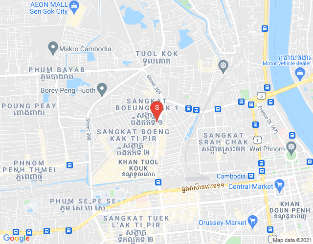Map of Toul Kork, Phnom Penh