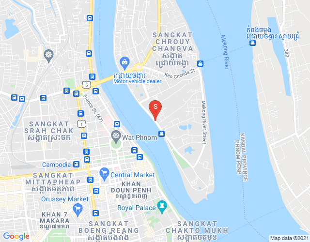 Map of Chroy Changvar, Phnom Penh