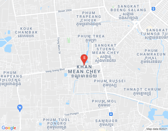 Stueng Mean chey 1镇, 棉芷区, 金边地图