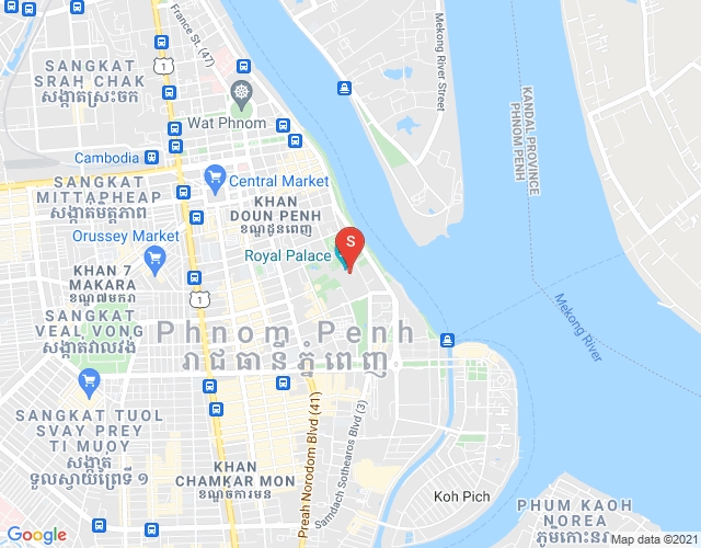 Chey Chumneah分区, 隆边区, 金边地图