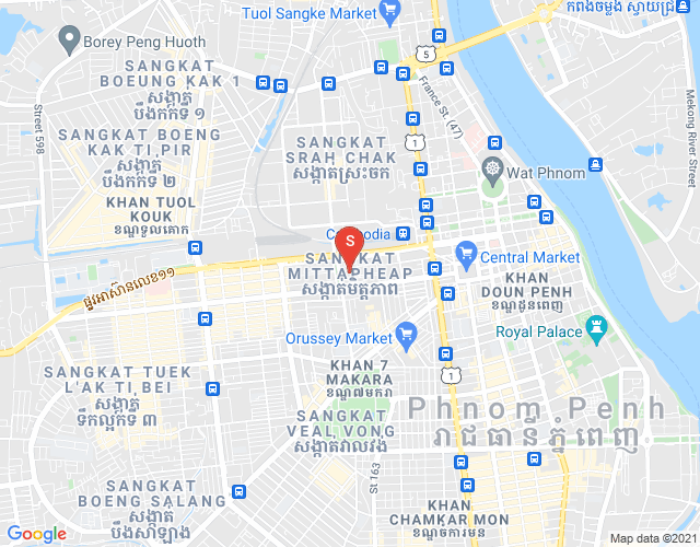 友谊分区, 马卡拉区, 金边地图
