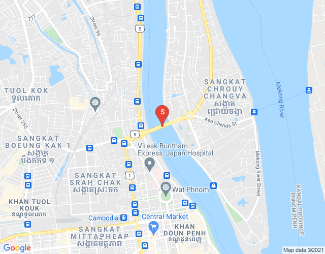 水净华区, 金边地图