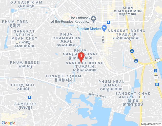 Boeung Tumpun分区, 棉芷区, 金边地图