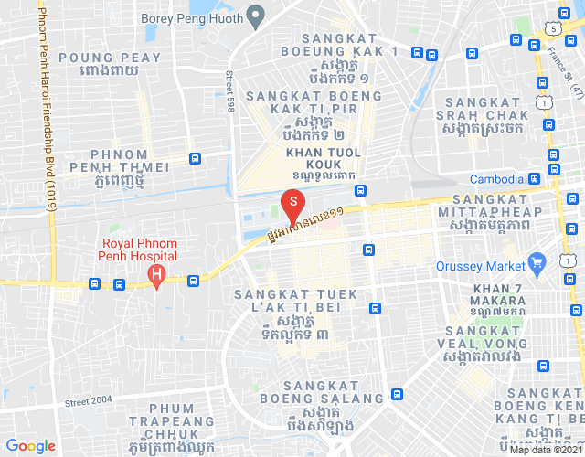 แผนที่ ตึกลอัก 1, ตuolโกก, พนมเปญ