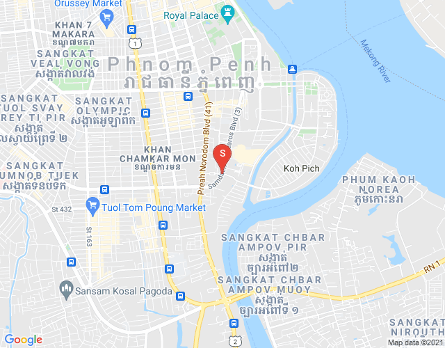 ផែនទី ទន្លេបាសាក់, ចំការមន, ភ្នំពេញ