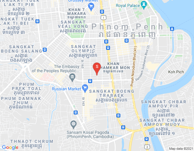 Map of BKK 3, Boeng Keng Kang, Phnom Penh