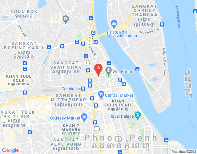 Map of Phnom Penh Thmey, Sen Sok, Phnom Penh