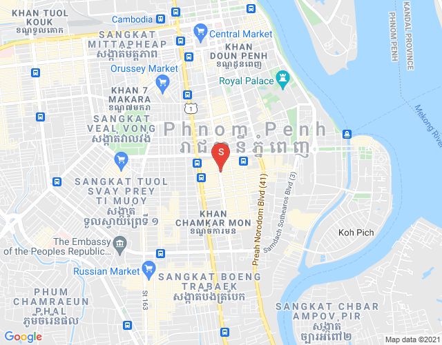 Map of BKK 2, Boeng Keng Kang, Phnom Penh