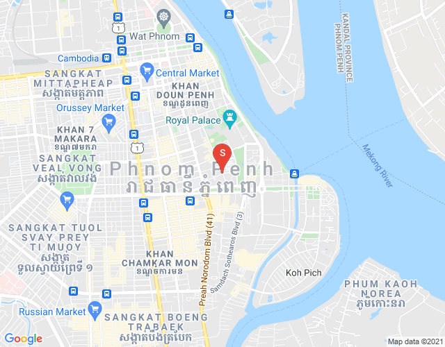 Carte de Chakto Mukh, Daun Penh, Phnom Penh