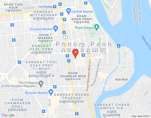 Carte de BKK 2, Boeng Keng Kang, Phnom Penh