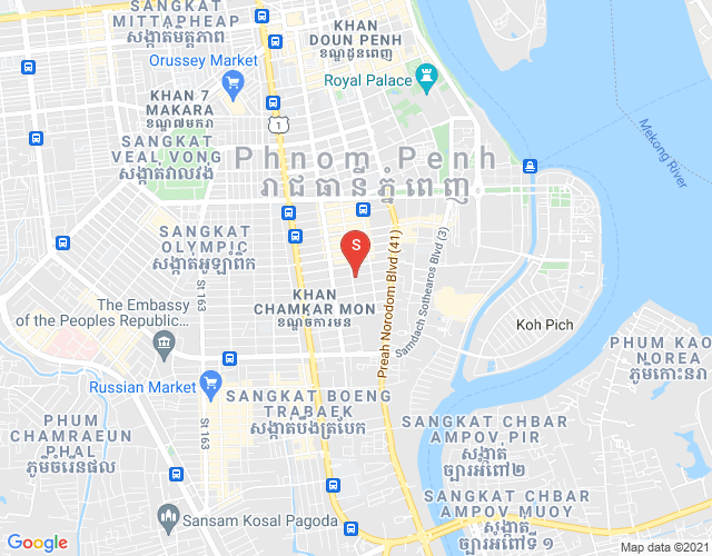 Map of BKK 1, Boeng Keng Kang, Phnom Penh