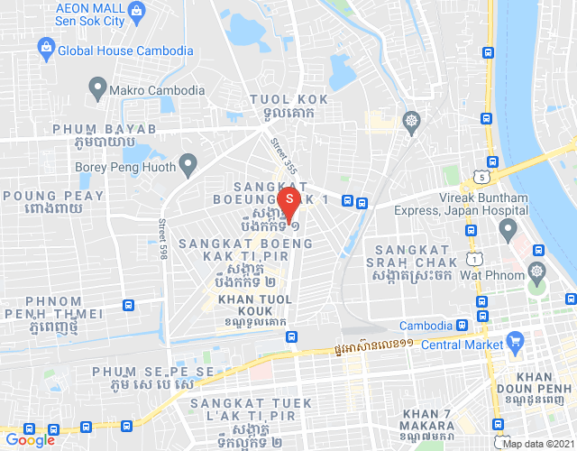 万谷湖1分区, 堆谷区, 金边地图