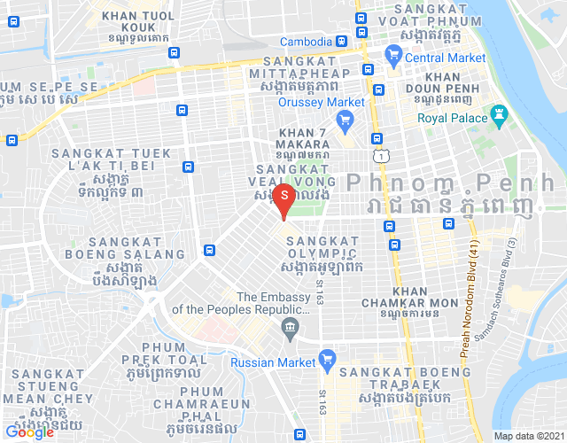Map of Toul Svay Prey 1, Boeng Keng Kang, Phnom Penh