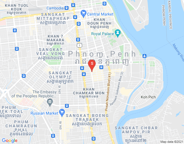 Carte de BKK 2, Boeng Keng Kang, Phnom Penh