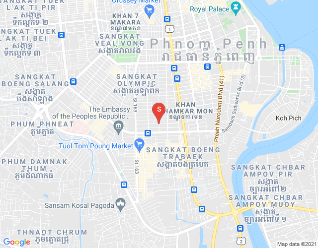 万景岗3分区（BKK3), 波哥堪, 金边地图