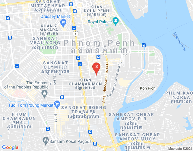Map of BKK 1, Boeng Keng Kang, Phnom Penh