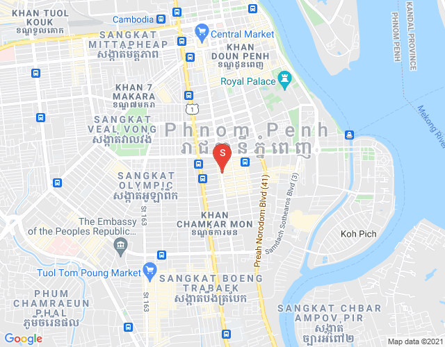 Map of BKK 2, Boeng Keng Kang, Phnom Penh