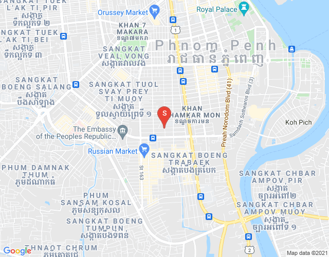 Map of BKK 3, Boeng Keng Kang, Phnom Penh